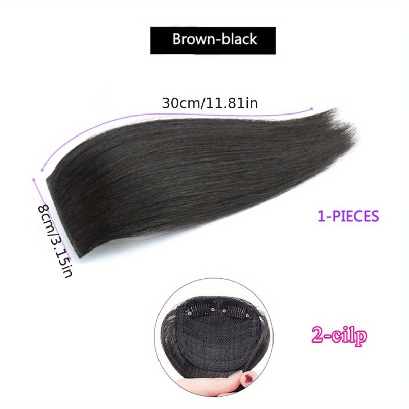 Brown Natural Straight Hair Extensions Clip In False Hair Pieces For Women