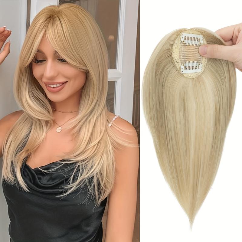 Synthetic Hair Topper for Women Brown Hairpiece