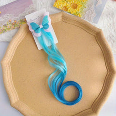 Colorful Gradient Bow Hair Clips for Girls