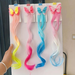 Colorful Gradient Bow Hair Clips for Girls