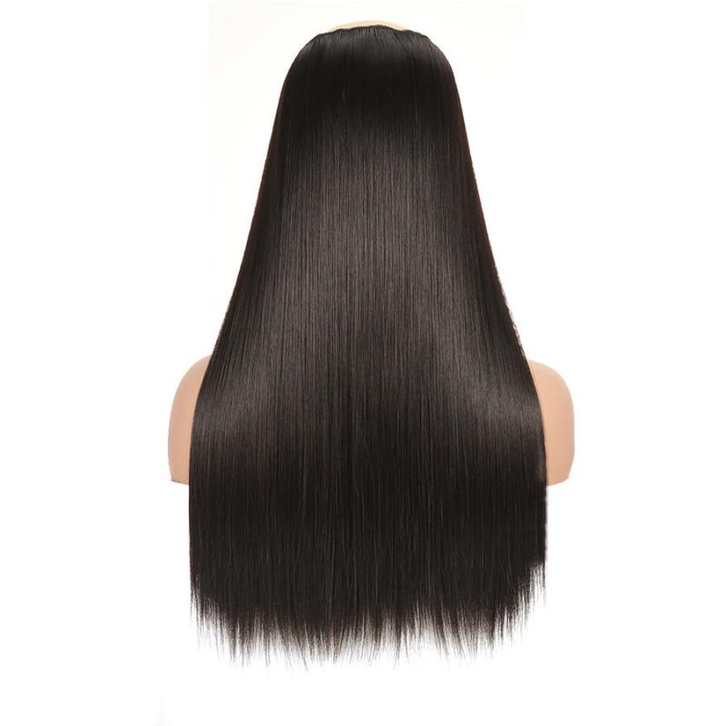 Synthetic Clip In Hair Extensions for Women Long Straight Hair - Natural Look