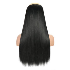 Synthetic Clip In Hair Extensions for Women Long Straight Hair - Natural Look