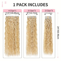 6pcs Long Curly Clip In Hair Extensions for Daily Use