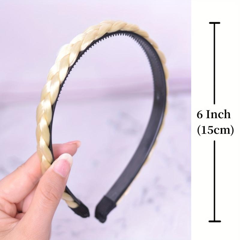 Colored Box Braids Headband Synthetic Hair Plaited Braids Headband