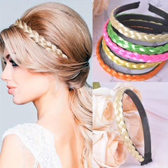 Colored Box Braids Headband Synthetic Hair Plaited Braids Headband