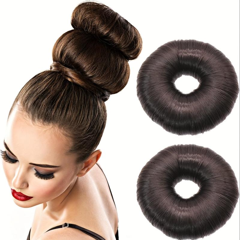 Donut Hair Buns Updo Chignon Synthetic Hair Extensions Natural Look