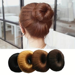 Donut Hair Buns Updo Chignon Synthetic Hair Extensions Natural Look