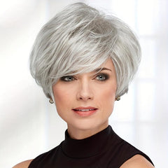 Pixie Cut Wig With Bangs Synthetic Heat Resistant