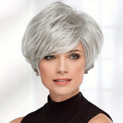Pixie Cut Wig With Bangs Synthetic Heat Resistant