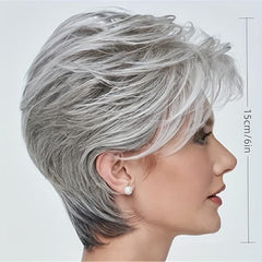 Pixie Cut Wig With Bangs Synthetic Heat Resistant