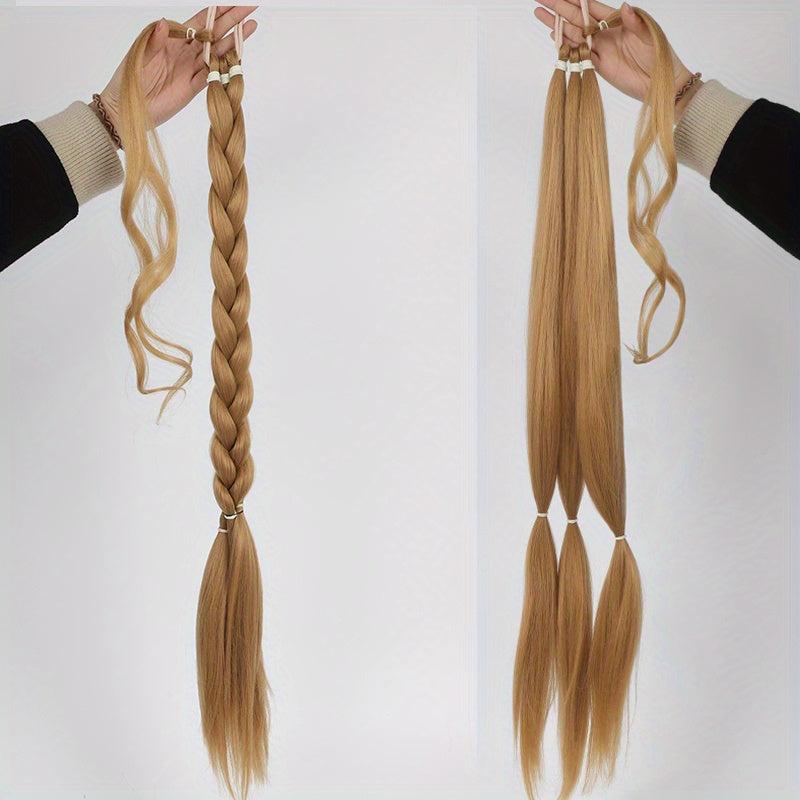 Long Straight Ponytail Extension with String Wrap