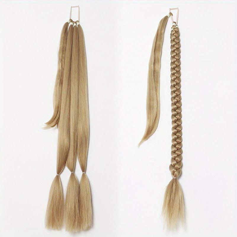 Long Straight Ponytail Extension with String Wrap
