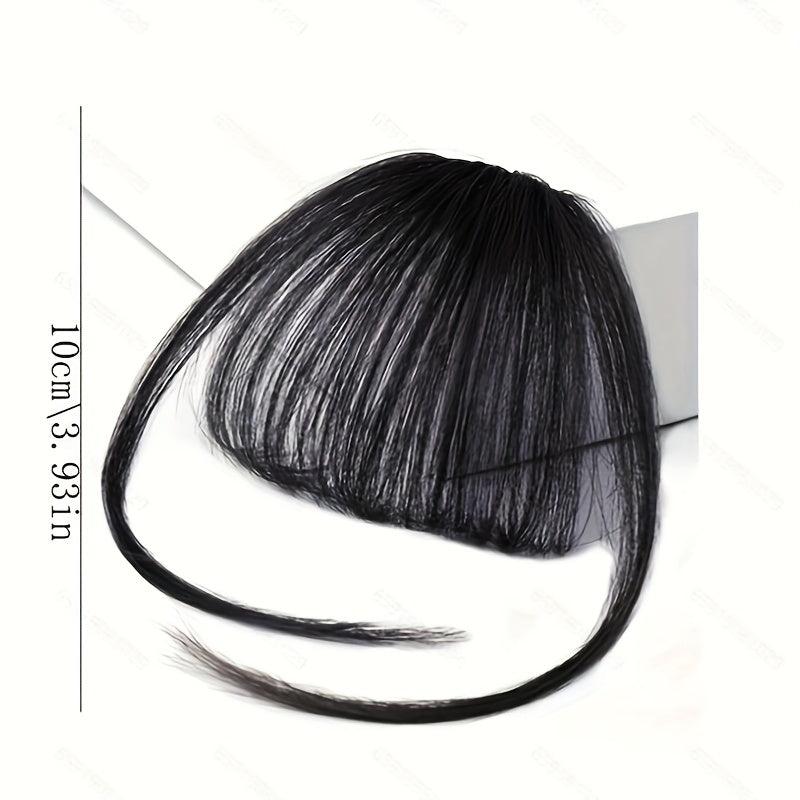 Women's Clip In Hair Bangs Straight Air Bangs With Sideburns Hairpieces