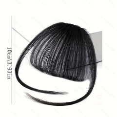 Women's Clip In Hair Bangs Straight Air Bangs With Sideburns Hairpieces