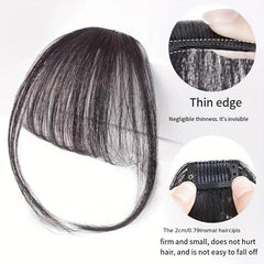 Women's Clip In Hair Bangs Straight Air Bangs With Sideburns Hairpieces
