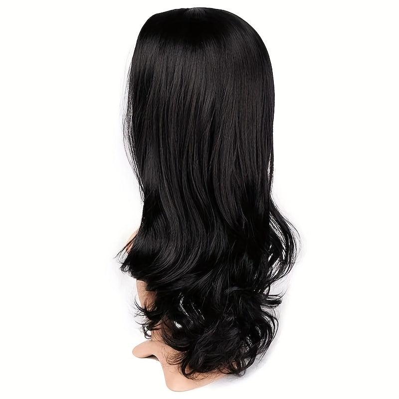 66 Cm Long Curly Wavy Hair Wigs Synthetic Fiber Hair Replacement for Party Wear