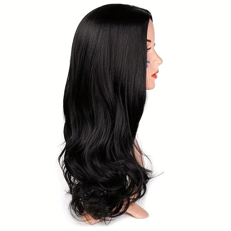 66 Cm Long Curly Wavy Hair Wigs Synthetic Fiber Hair Replacement for Party Wear
