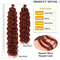 Ocean Wave Braiding Hair Extensions Crochet Braids Hawaii Ombre Curly Deep Twist