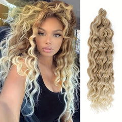 Ocean Wave Braiding Hair Extensions Crochet Braids Hawaii Ombre Curly Deep Twist