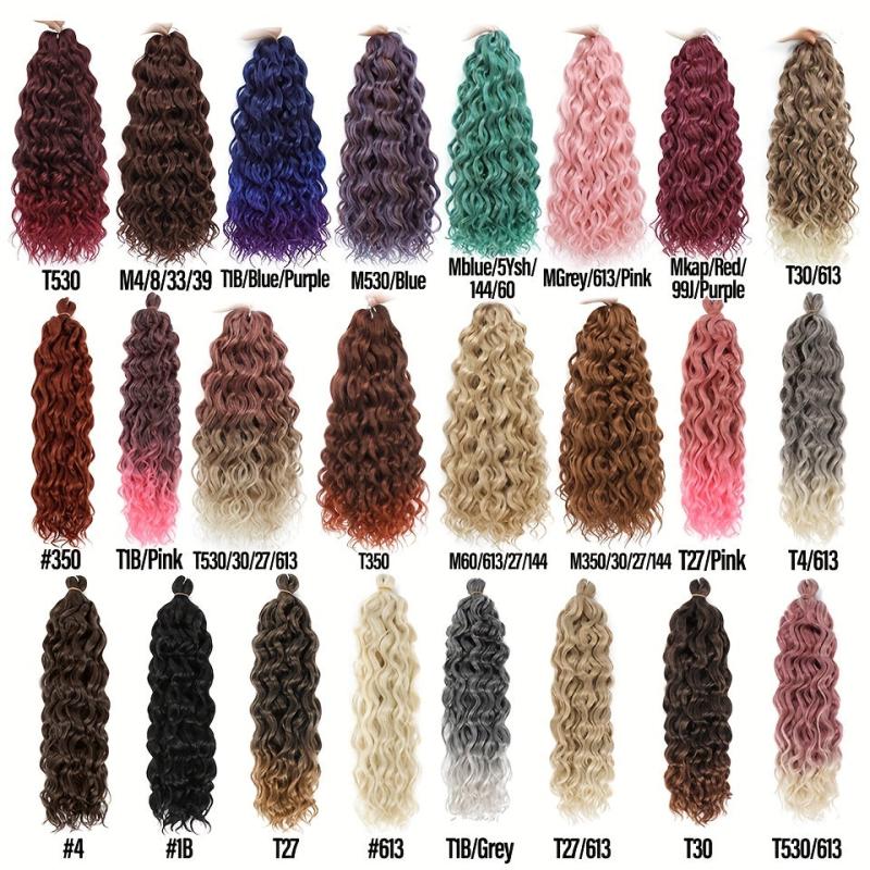 Ocean Wave Braiding Hair Extensions Crochet Braids Hawaii Ombre Curly Deep Twist