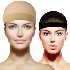 2pcs High Elastic Lace Hair Net Cap for Women and Men