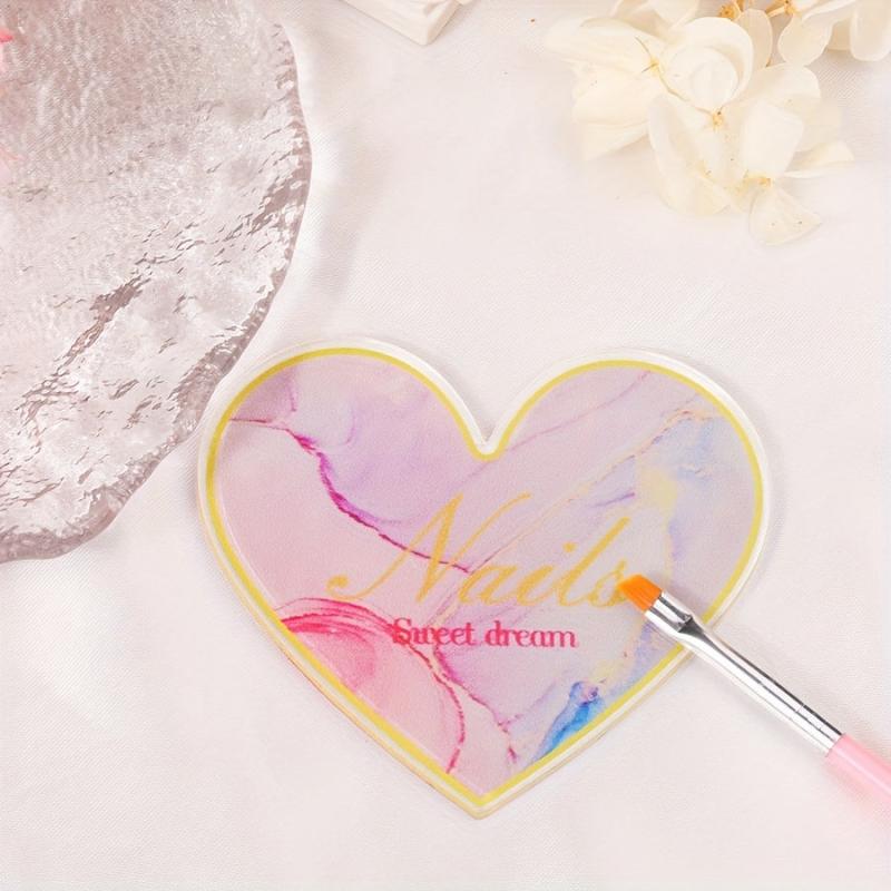 Heart Shaped Nail Mixing Palette Display Board