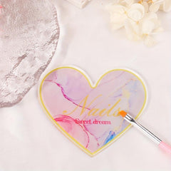 Heart Shaped Nail Mixing Palette Display Board