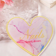 Heart Shaped Nail Mixing Palette Display Board