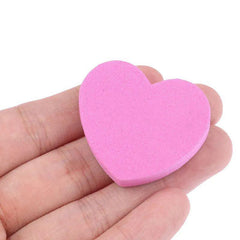 10 Pcs Mini Heart Shape Nail File - Two-sided Nail Art Tools
