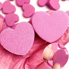 10 Pcs Mini Heart Shape Nail File - Two-sided Nail Art Tools