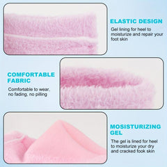 4pcs Moisturizing Fuzzy Sleep Socks with Essential Oil to Soften Dry Heels
