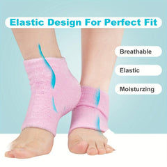 4pcs Moisturizing Fuzzy Sleep Socks with Essential Oil to Soften Dry Heels
