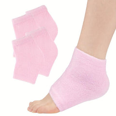 4pcs Moisturizing Fuzzy Sleep Socks with Essential Oil to Soften Dry Heels