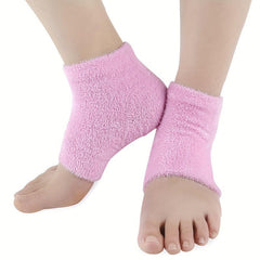 4pcs Moisturizing Fuzzy Sleep Socks with Essential Oil to Soften Dry Heels