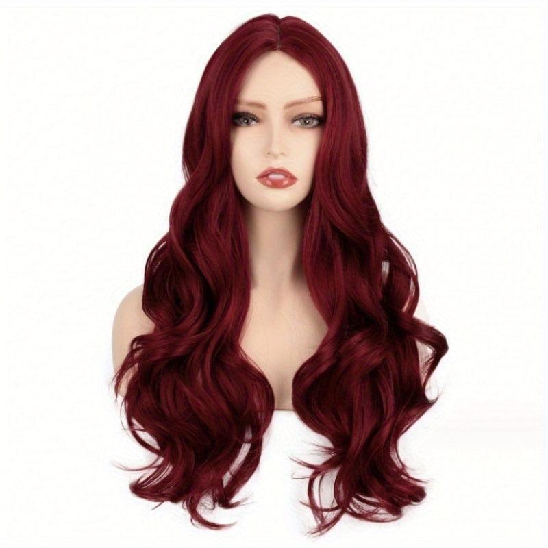 Long Curly Halloween Wig for Cosplay Prom Anime Fans Synthetic Material