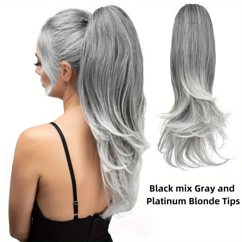 Long Curly Claw Ponytail Synthetic Hair Extensions Easy To Wear
