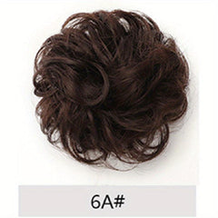 Messy Hair Bun Hair Scrunchies Extension Curly Wavy Chignon For Women