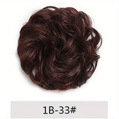 Messy Hair Bun Hair Scrunchies Extension Curly Wavy Chignon For Women