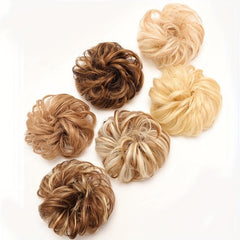 Messy Hair Bun Hair Scrunchies Extension Curly Wavy Chignon For Women