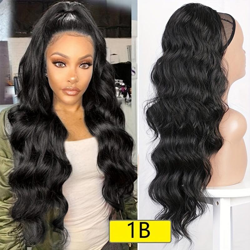 Long Wavy Ponytail Extensions 60 96 Cm Drawstring Hair Extensions