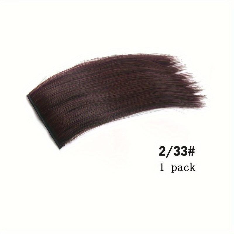 Invisible Clip-In Synthetic Hair Extensions for Added Volume and Length