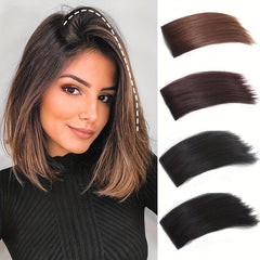 Invisible Clip-In Synthetic Hair Extensions for Added Volume and Length