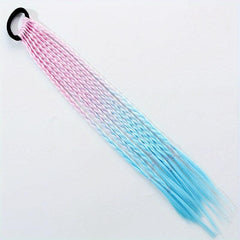 Colorful Hairpins Princess Gradient Long Curly Hair Wig Girl