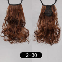Short Curly Ponytail Hairpiece Heat Resistant Synthetic Drawstring