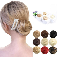 Natural Chignon Hairpiece for Updo Hair Extensions
