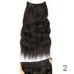 Long Curly Wavy Hair Extensions w/ Transparent Headband