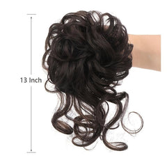 Messy Curly Hair Bun Chignon Donut Scrunchie Elastic Hair Band
