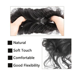 Messy Curly Hair Bun Chignon Donut Scrunchie Elastic Hair Band