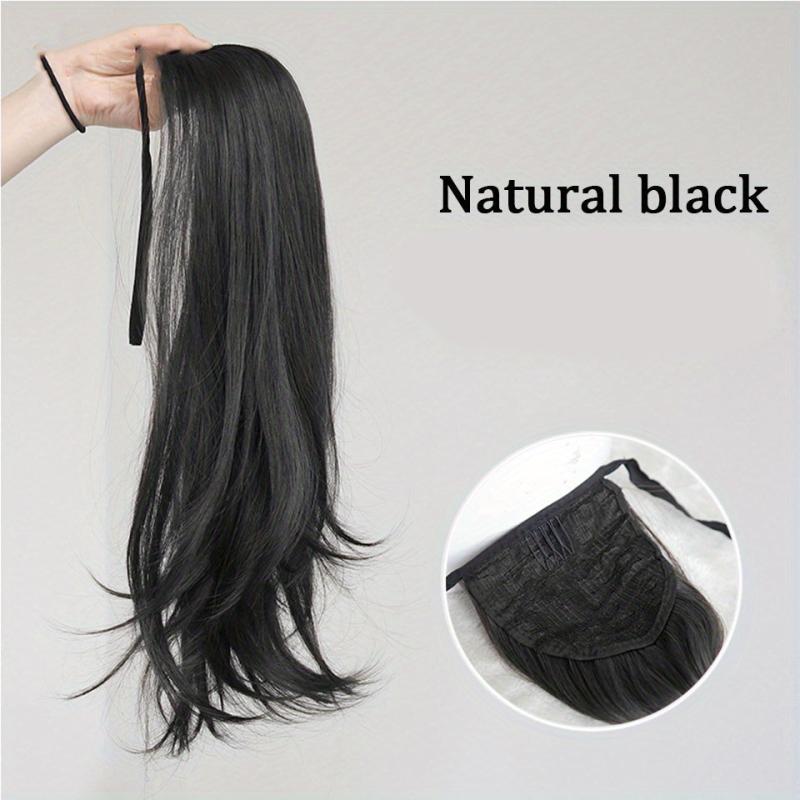 Long Wavy Ponytail Extension Clip In Hairpiece Natural Looking Hair Extension