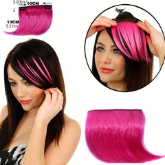 Women Clip In Front Hair Bang Fringe Thin